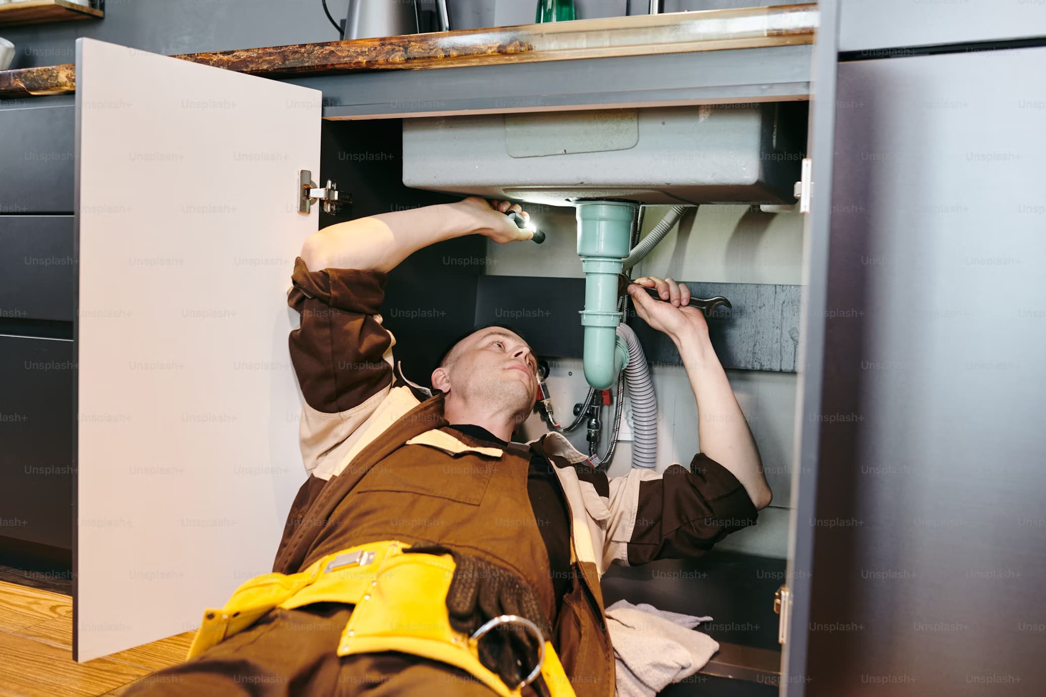 Building Worker Pointing at Construction Crane